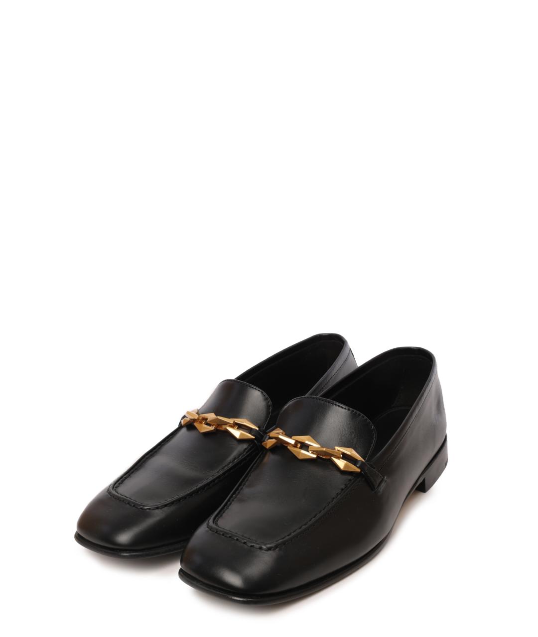 JIMMY CHOO Черные кожаные лоферы, фото 2