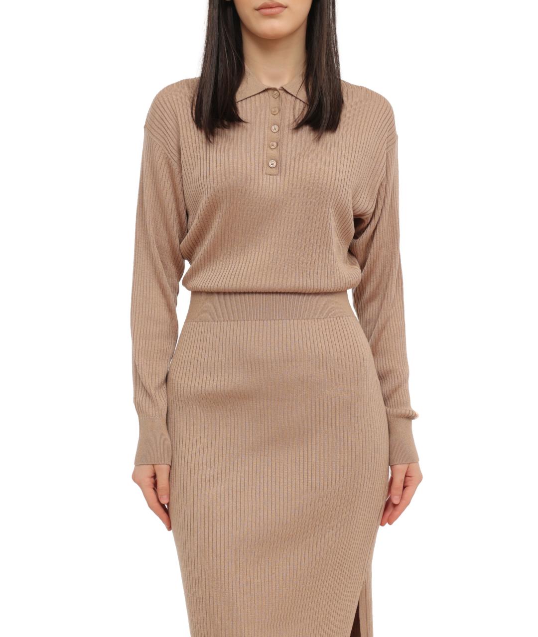 TOMMY HILFIGER Бежевое повседневное платье, фото 3