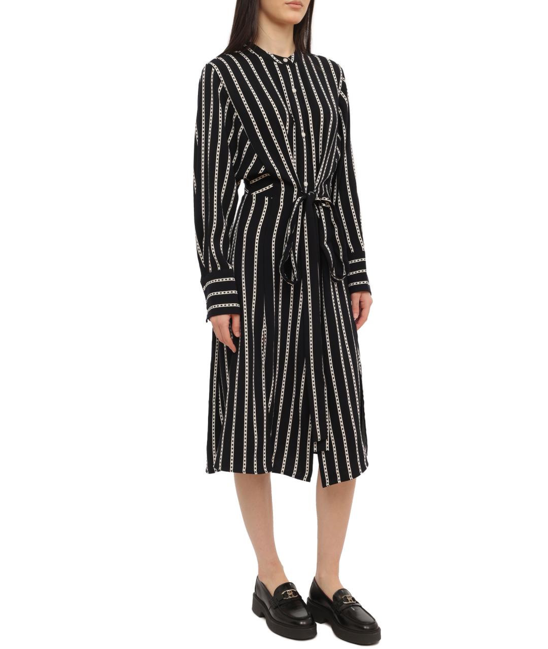 TOMMY HILFIGER Черное полиэстеровое повседневное платье, фото 4