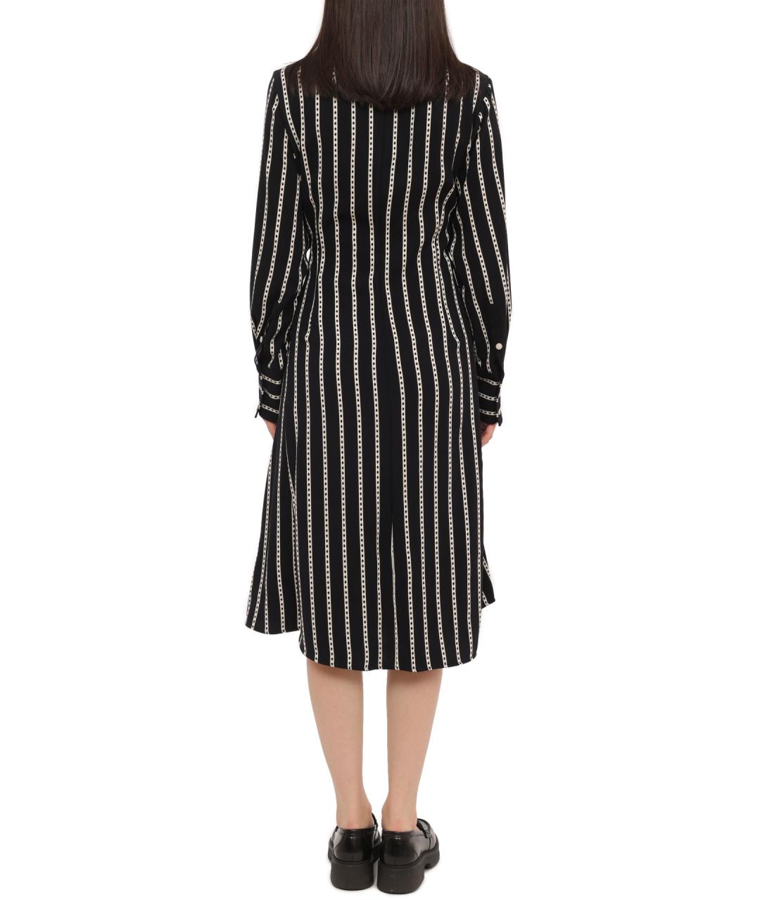 TOMMY HILFIGER Черное полиэстеровое повседневное платье, фото 5