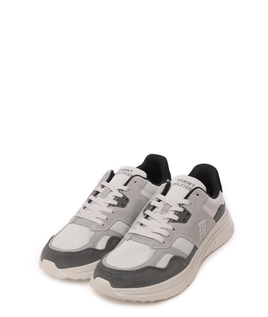 TOMMY HILFIGER Серые низкие кроссовки / кеды, фото 2
