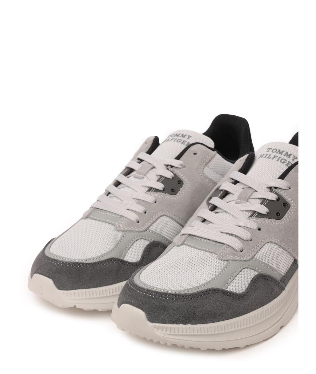 TOMMY HILFIGER Серые низкие кроссовки / кеды, фото 6
