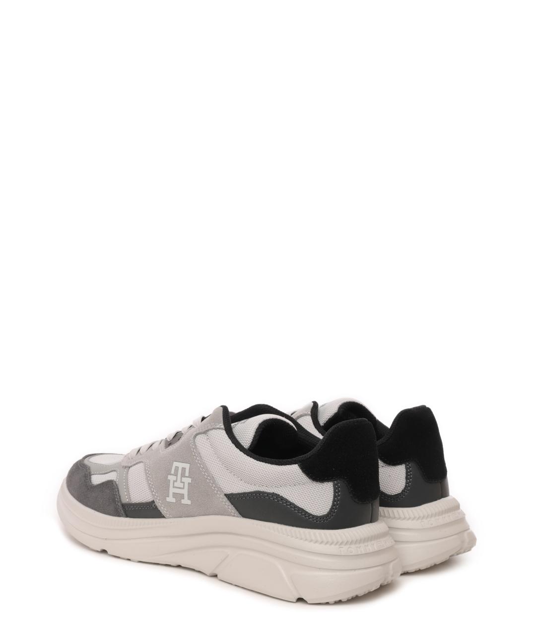 TOMMY HILFIGER Серые низкие кроссовки / кеды, фото 3