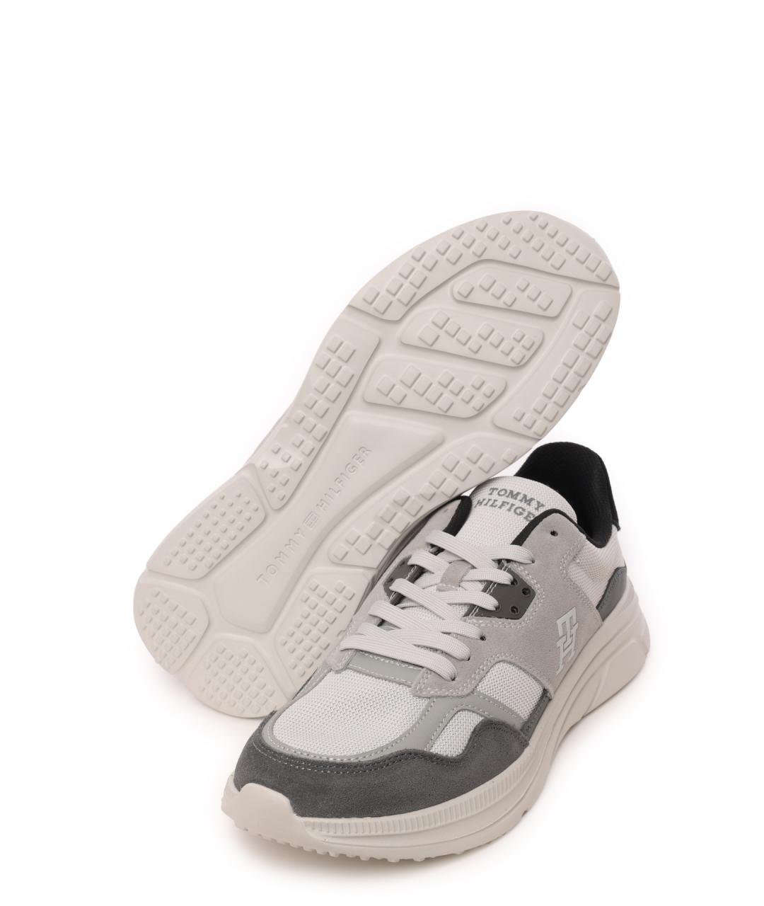 TOMMY HILFIGER Серые низкие кроссовки / кеды, фото 4