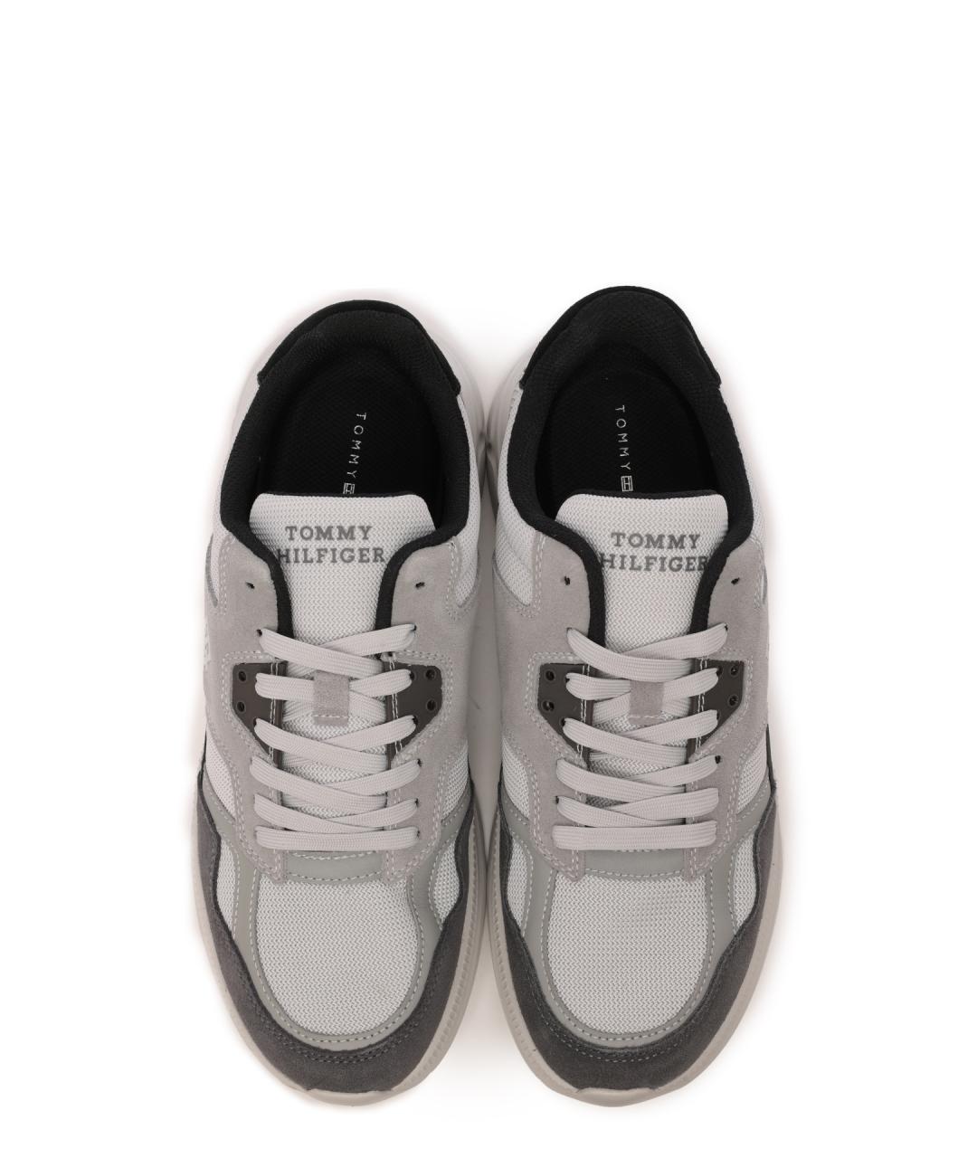 TOMMY HILFIGER Серые низкие кроссовки / кеды, фото 5