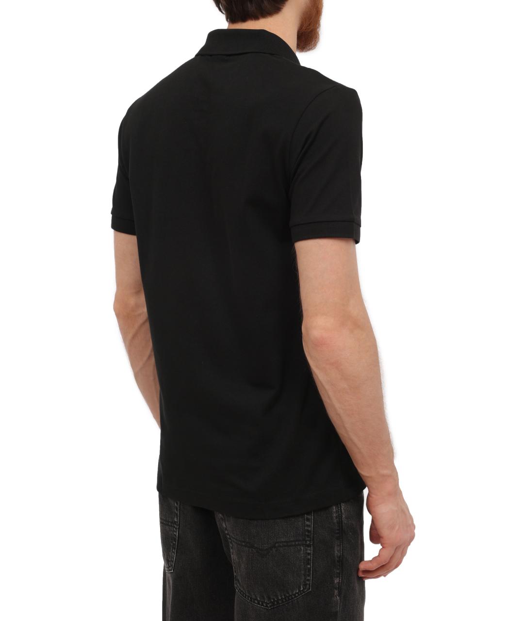HUGO BOSS Черное поло с коротким рукавом, фото 5