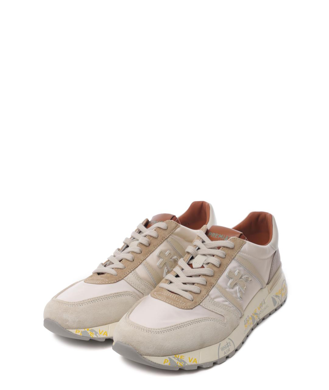 PREMIATA Бежевые низкие кроссовки / кеды, фото 2