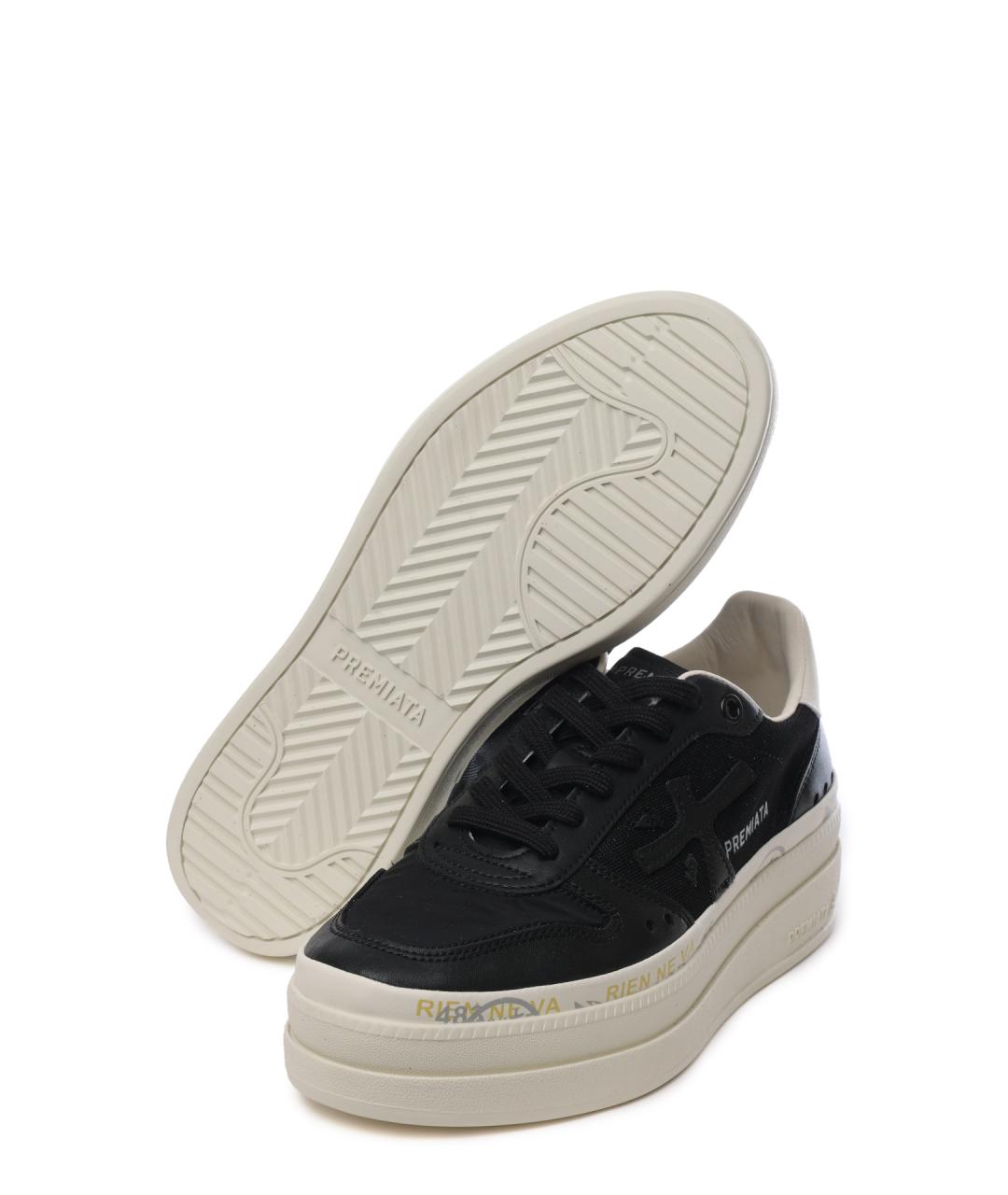 PREMIATA Черные кожаные кеды, фото 5