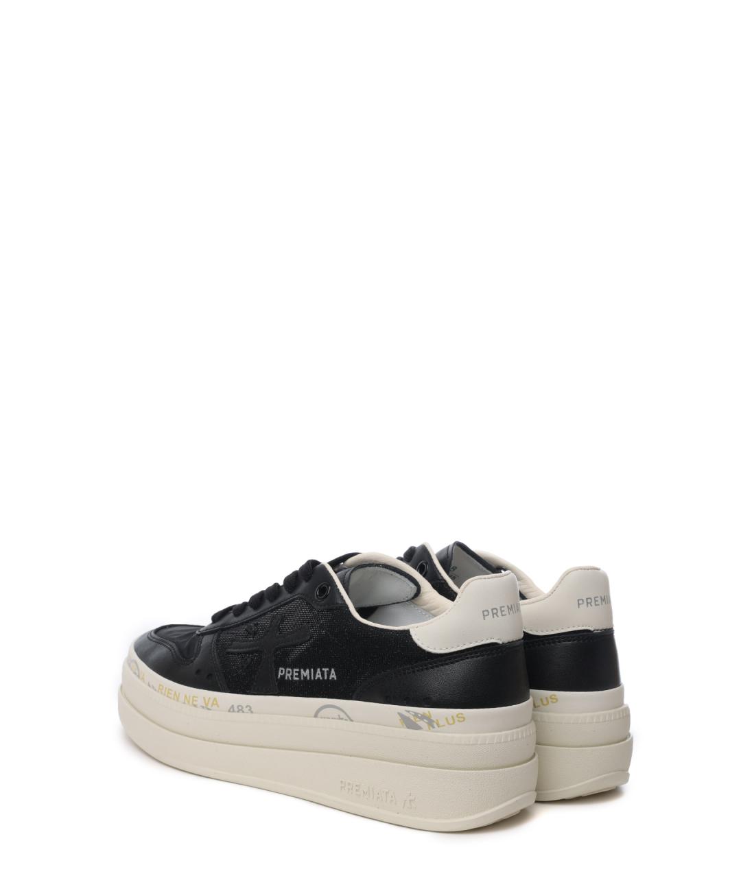 PREMIATA Черные кожаные кеды, фото 3