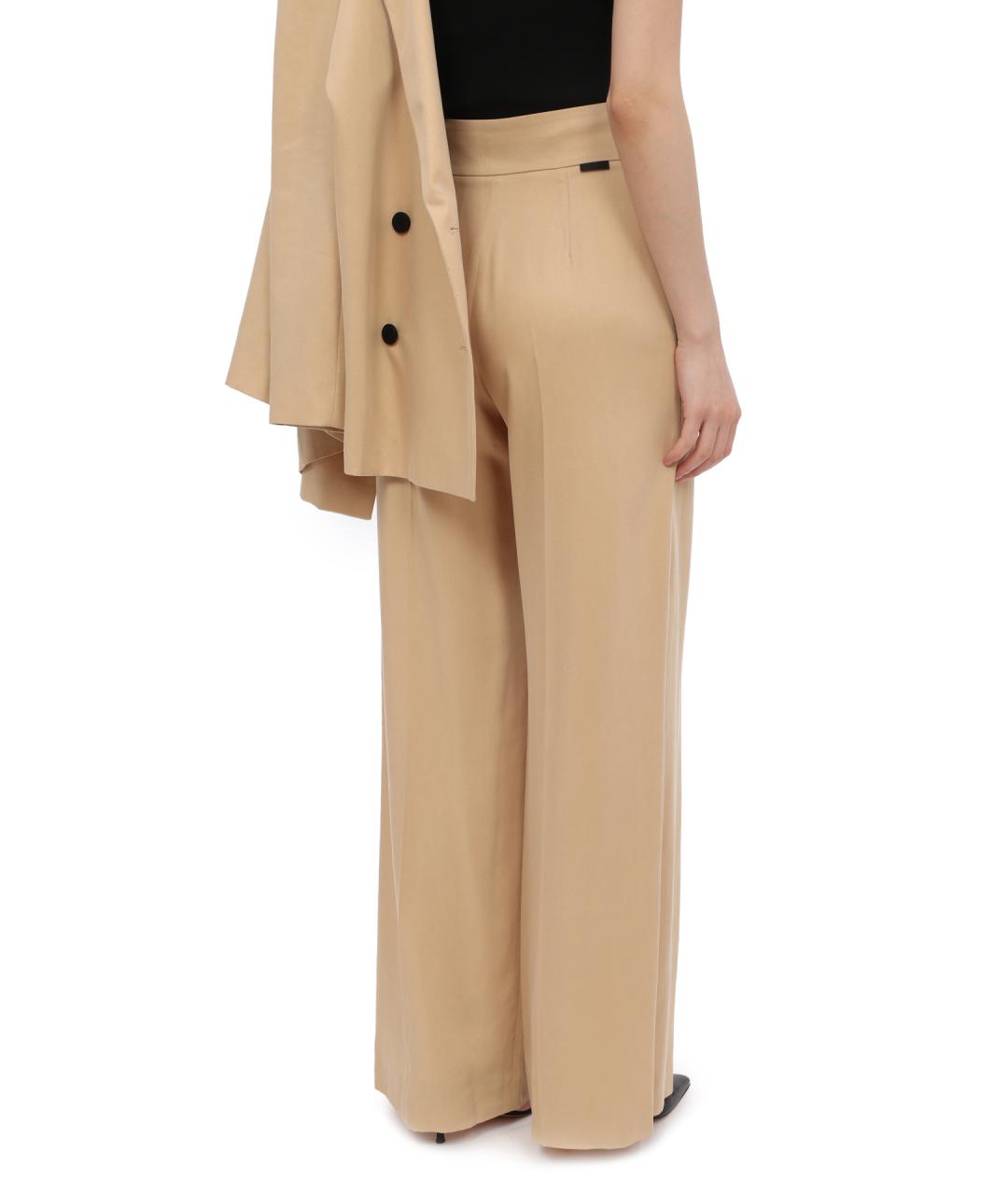 HUGO Бежевые прямые брюки, фото 6