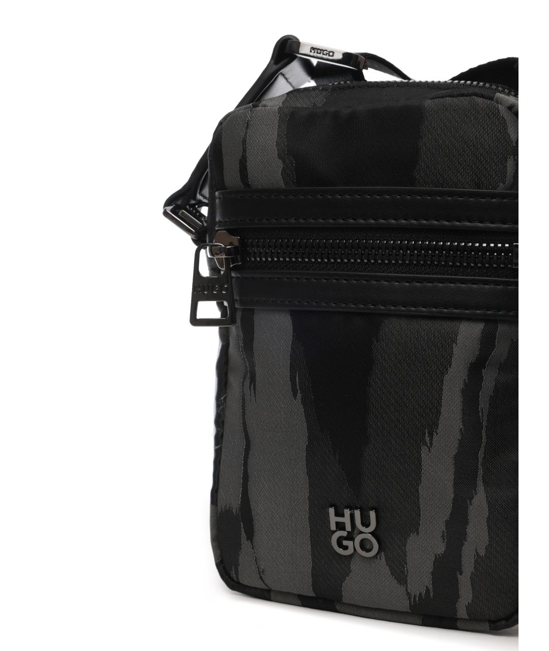 HUGO Черная сумка на плечо, фото 5