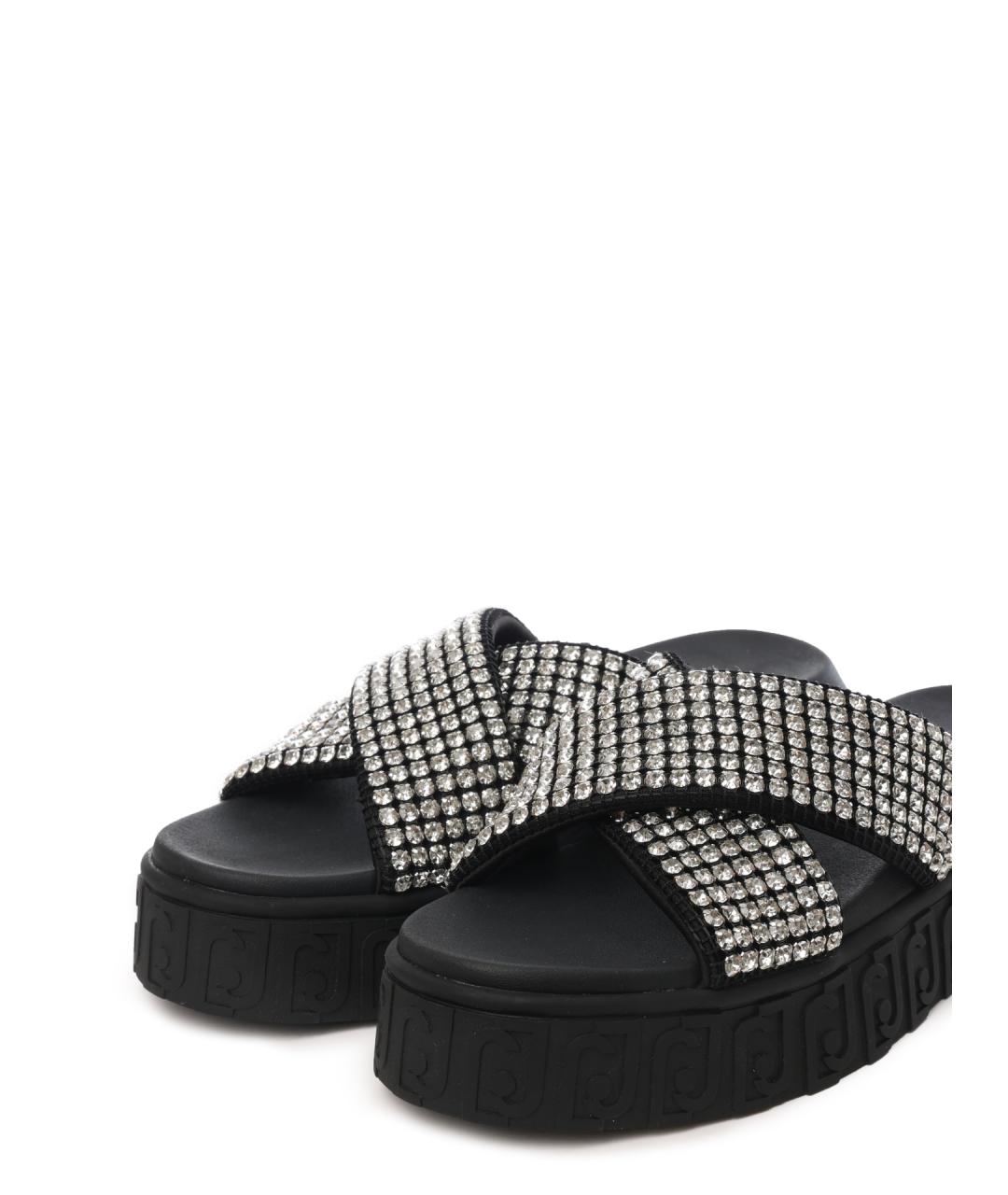 LIU JO Черные шлепанцы, фото 5