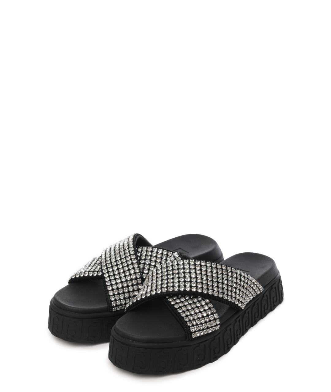 LIU JO Черные шлепанцы, фото 2