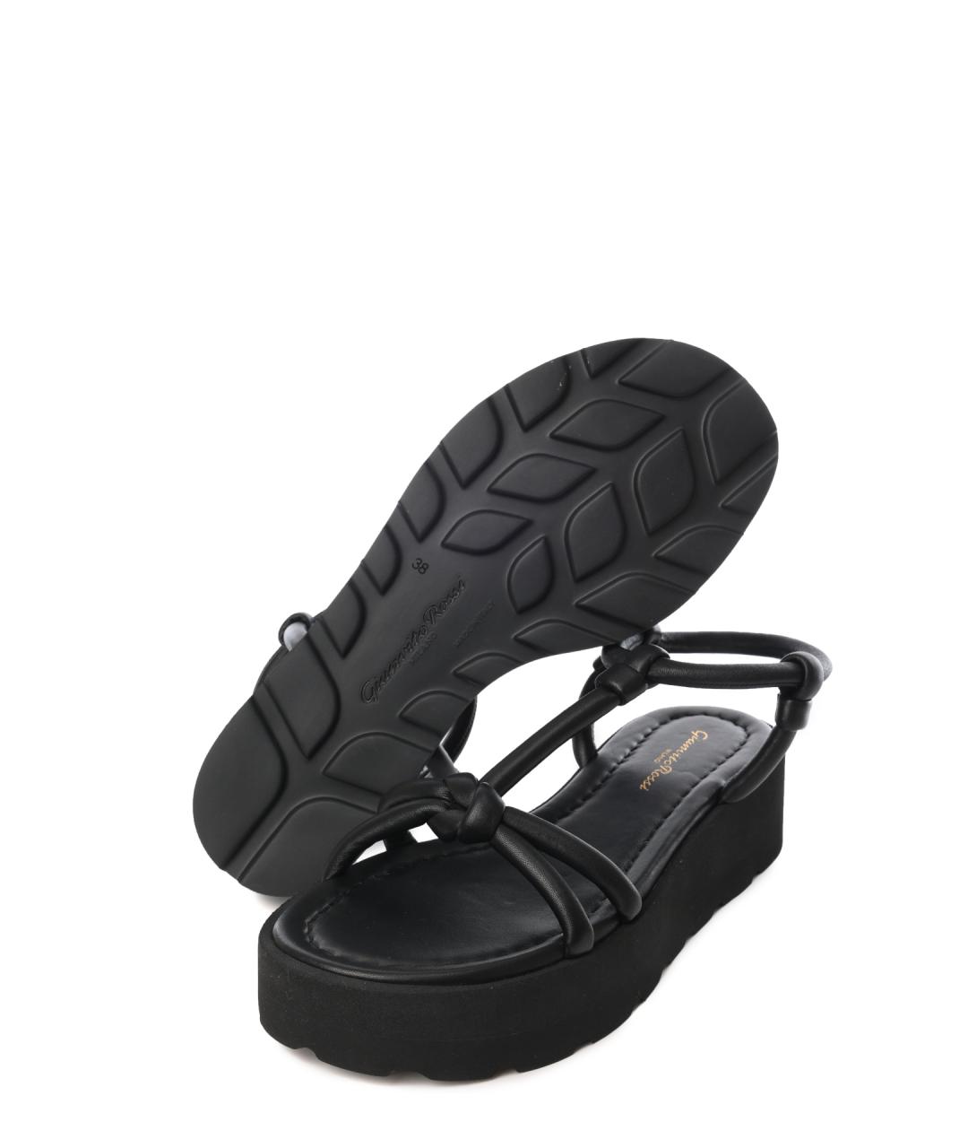 GIANVITO ROSSI Черные сандалии, фото 4