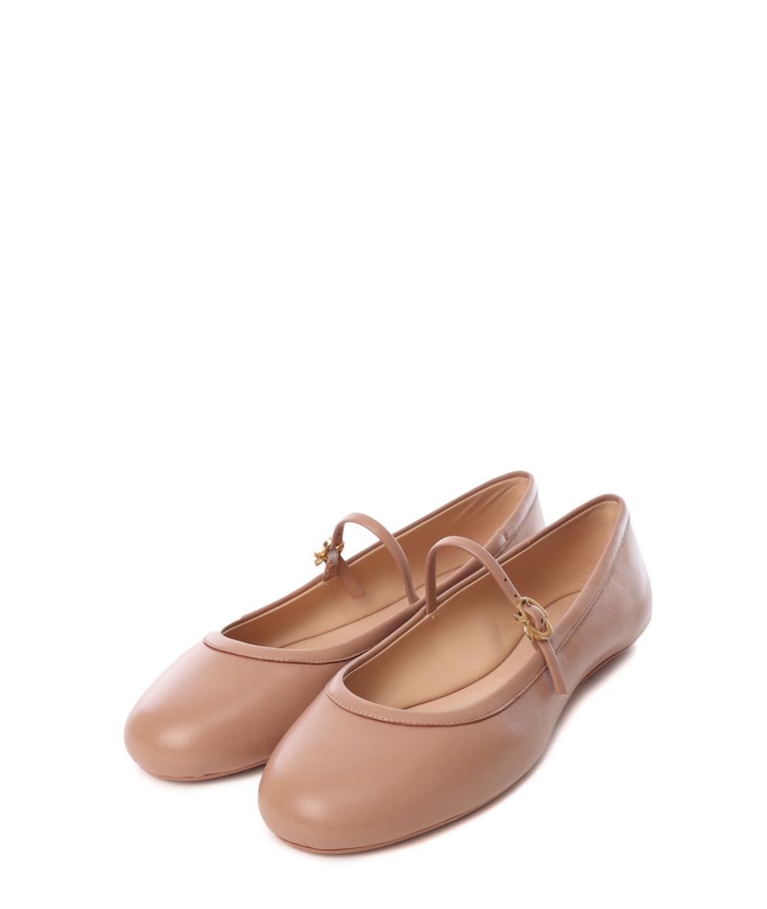 GIANVITO ROSSI Кожаные балетки, фото 2