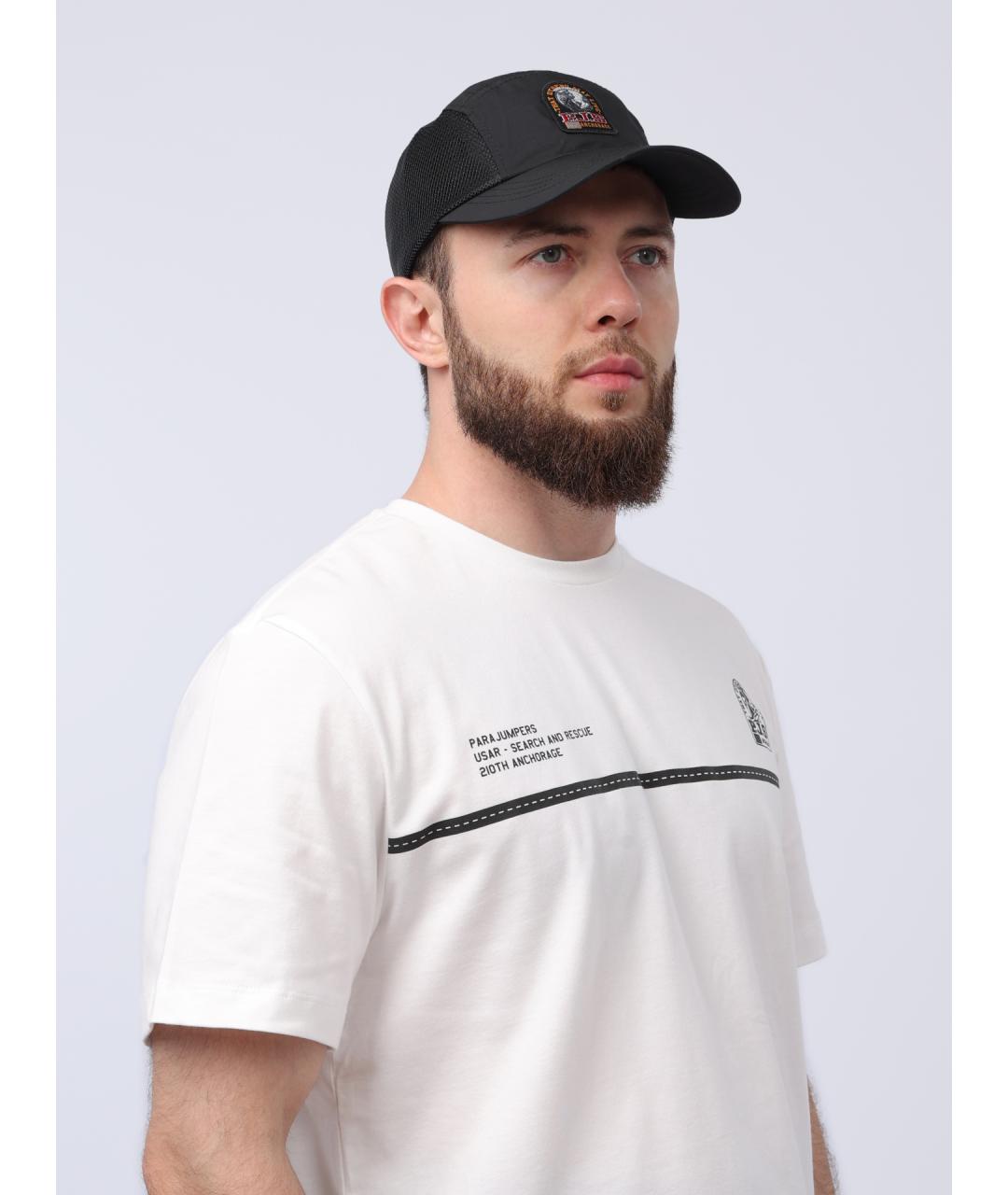PARAJUMPERS Белая хлопковая футболка, фото 5