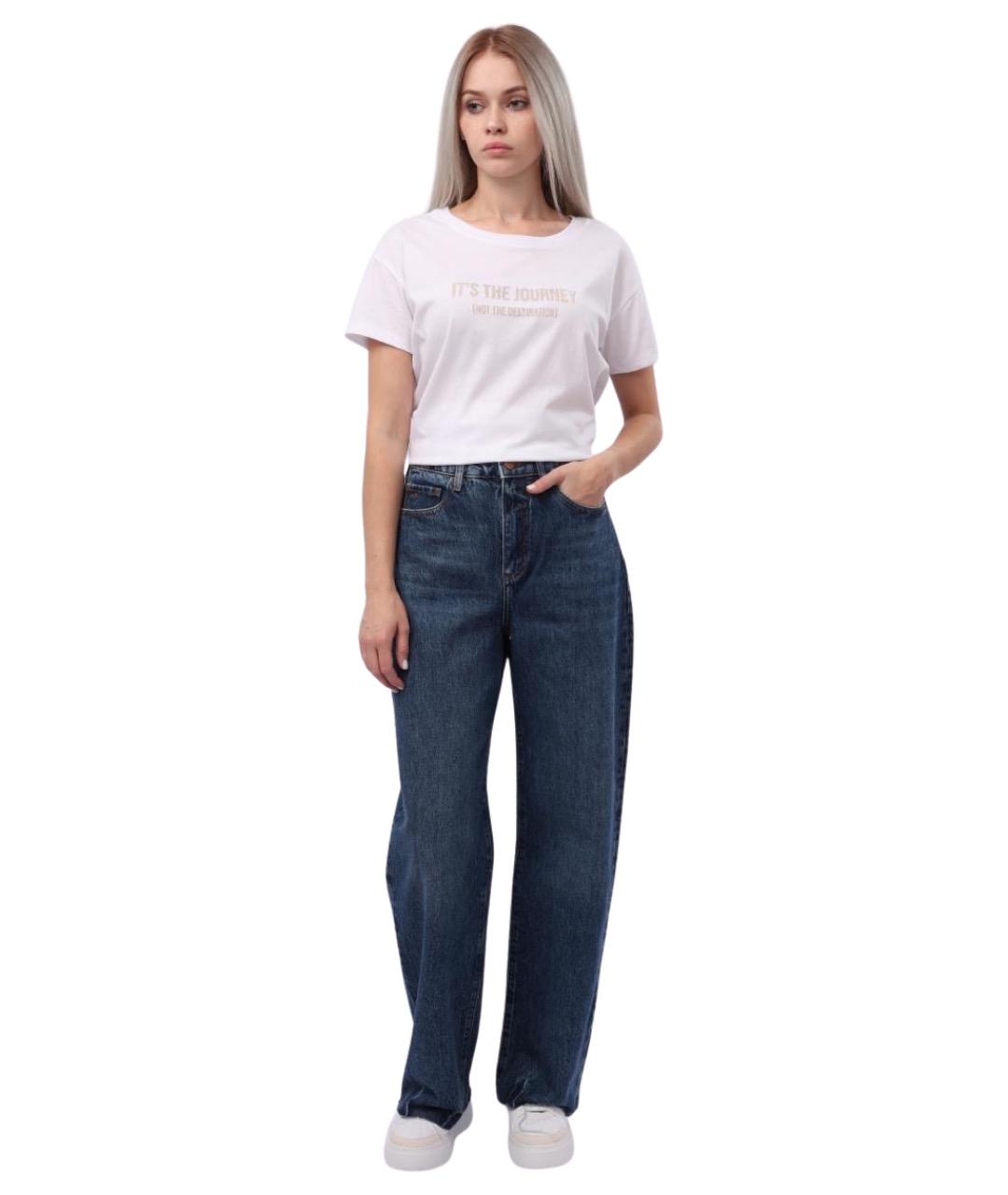 ARMANI EXCHANGE Синие прямые джинсы, фото 2