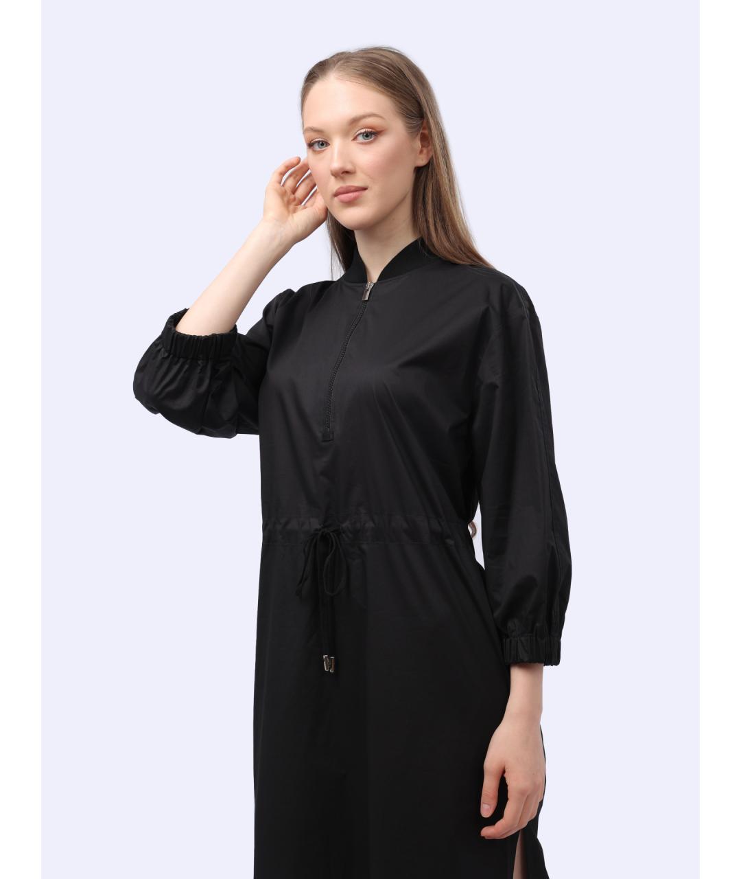 PESERICO Черное повседневное платье, фото 3