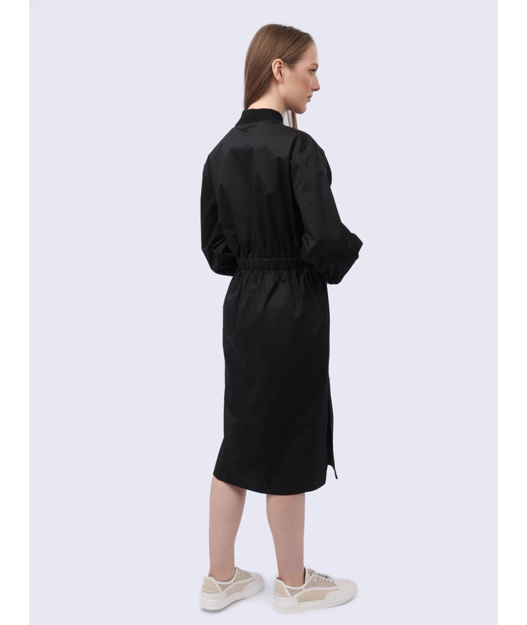 PESERICO Черное повседневное платье, фото 7