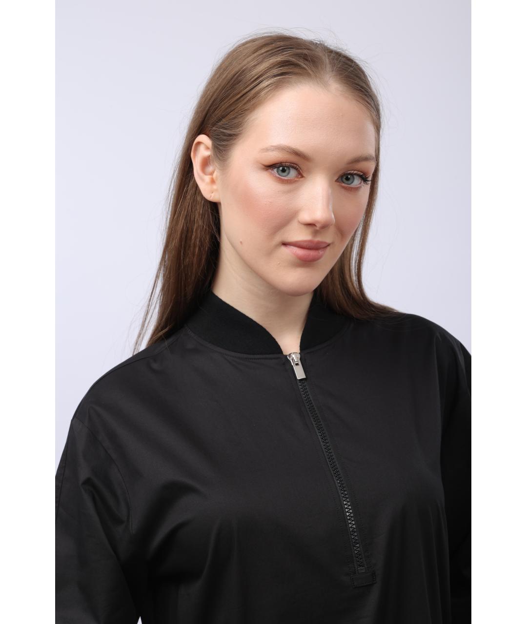 PESERICO Черное повседневное платье, фото 6