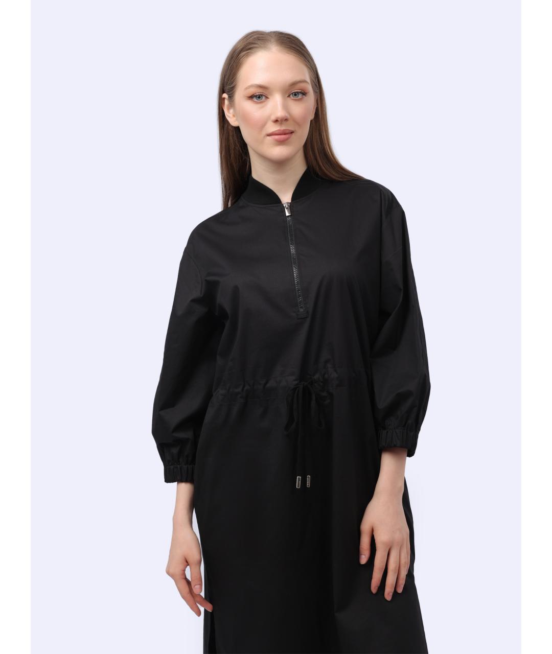 PESERICO Черное повседневное платье, фото 2