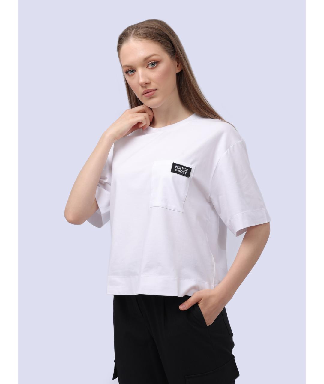 PESERICO Белая футболка, фото 3