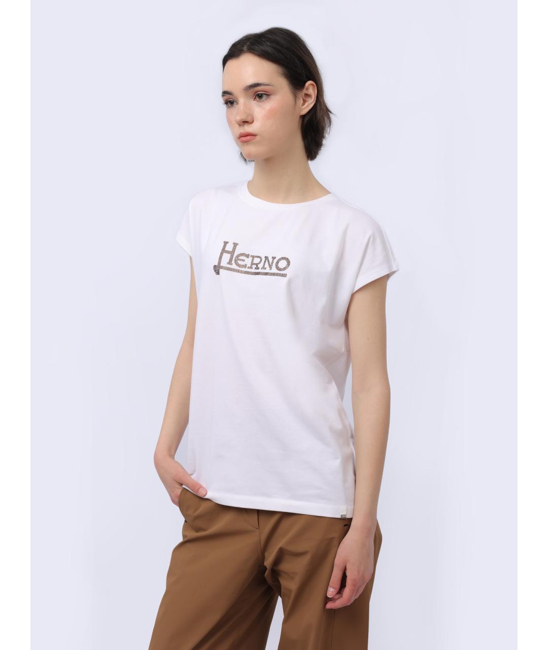 HERNO Хлопковая футболка, фото 3