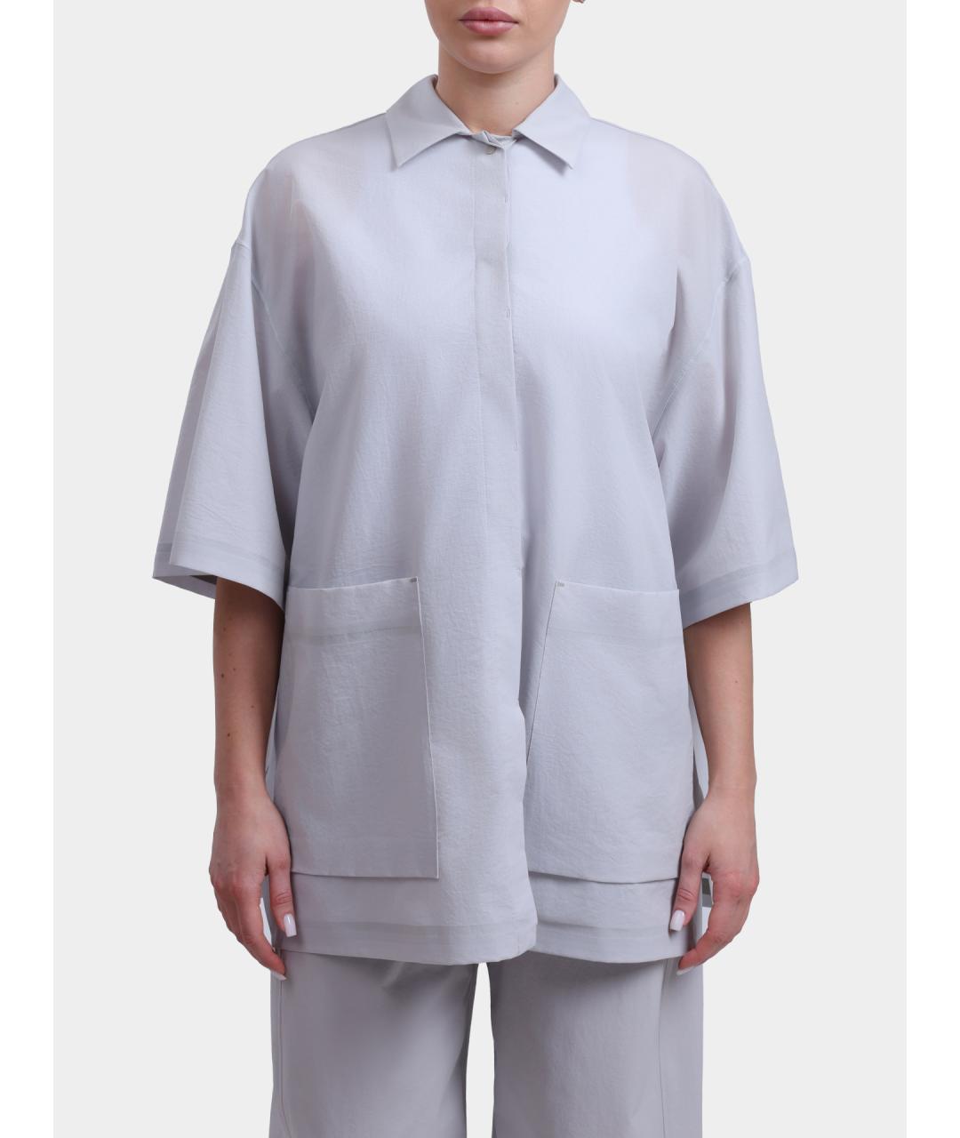 HERNO Серая рубашка, фото 6