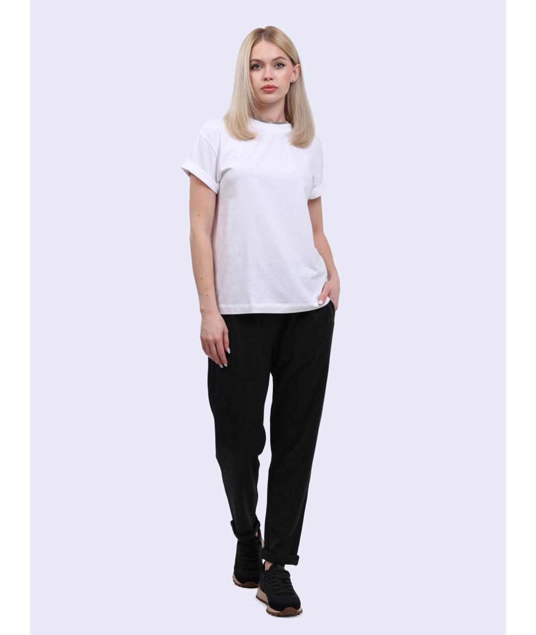 BRUNELLO CUCINELLI Белая хлопковая футболка, фото 2