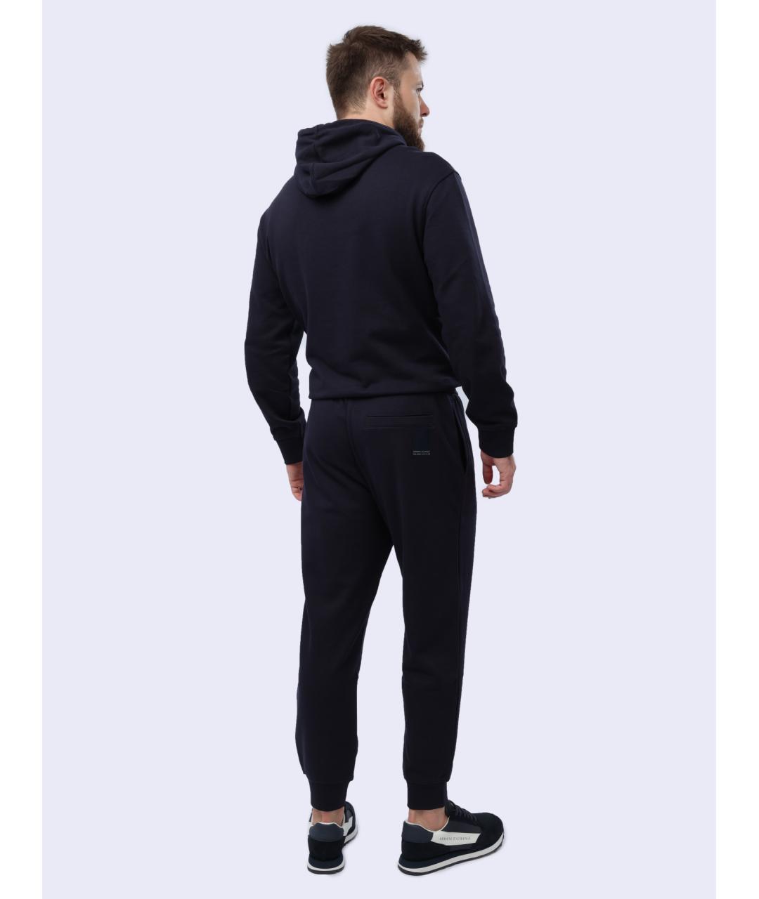 ARMANI EXCHANGE Темно-синие хлопковые повседневные брюки, фото 7
