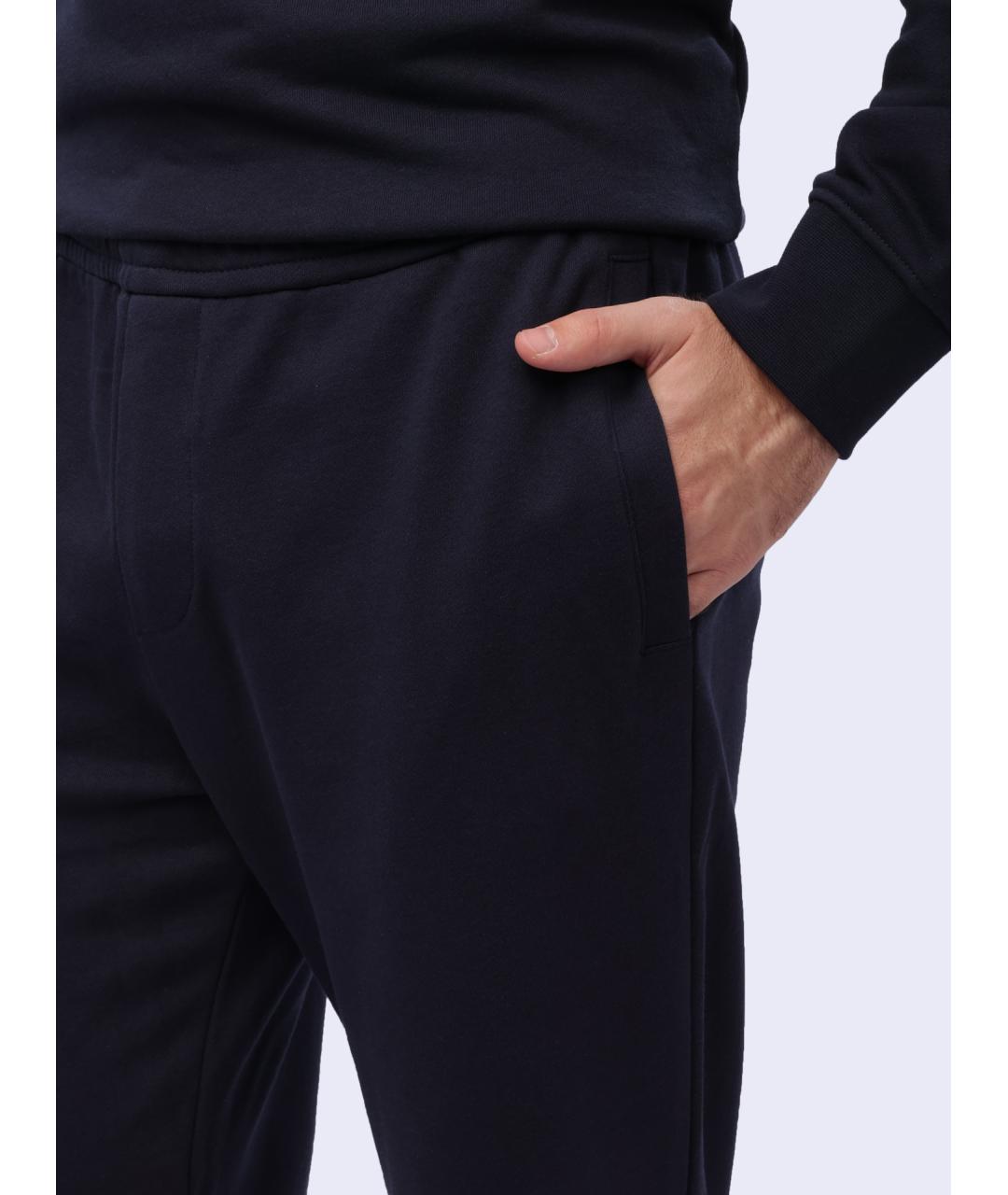 ARMANI EXCHANGE Темно-синие хлопковые повседневные брюки, фото 4
