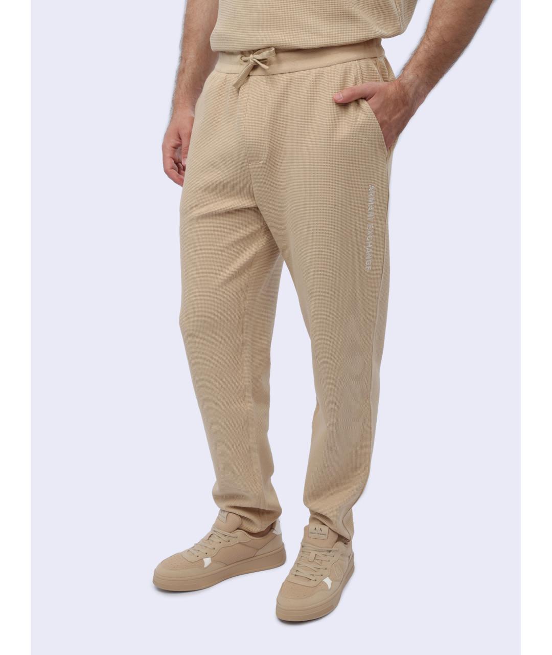 ARMANI EXCHANGE Бежевые повседневные брюки, фото 4