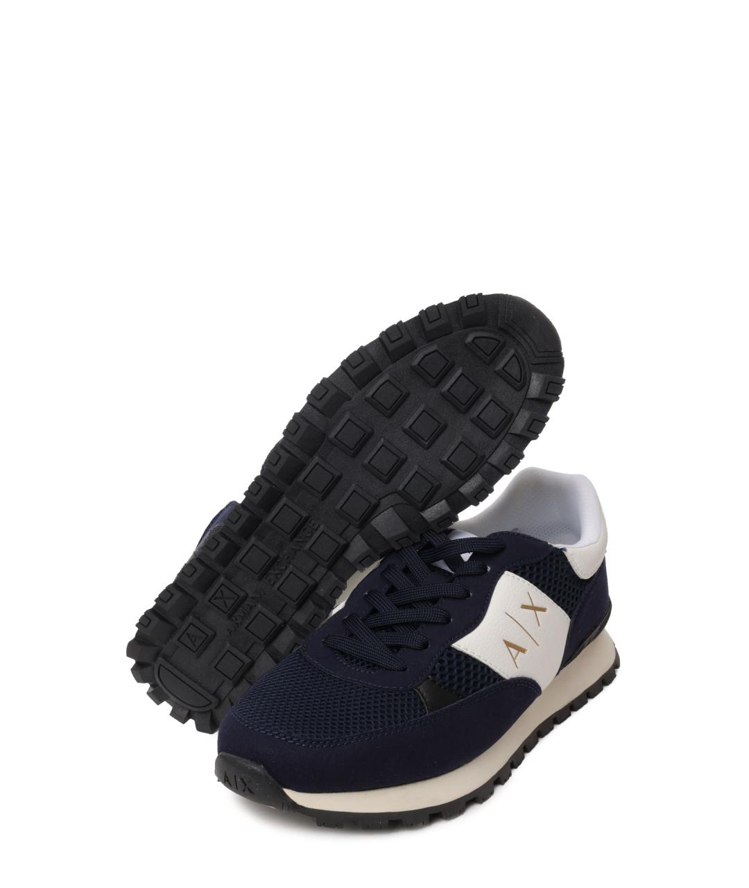 ARMANI EXCHANGE Темно-синие низкие кроссовки / кеды, фото 4
