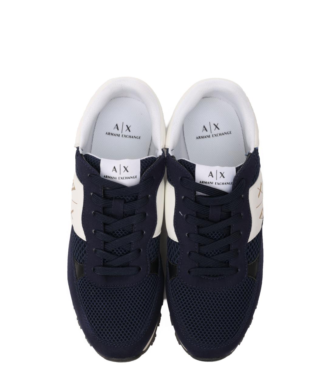 ARMANI EXCHANGE Темно-синие низкие кроссовки / кеды, фото 5