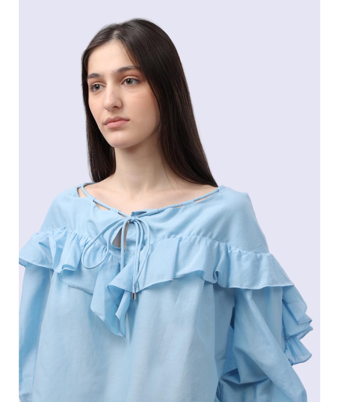 PINKO Голубая блузы, фото 5