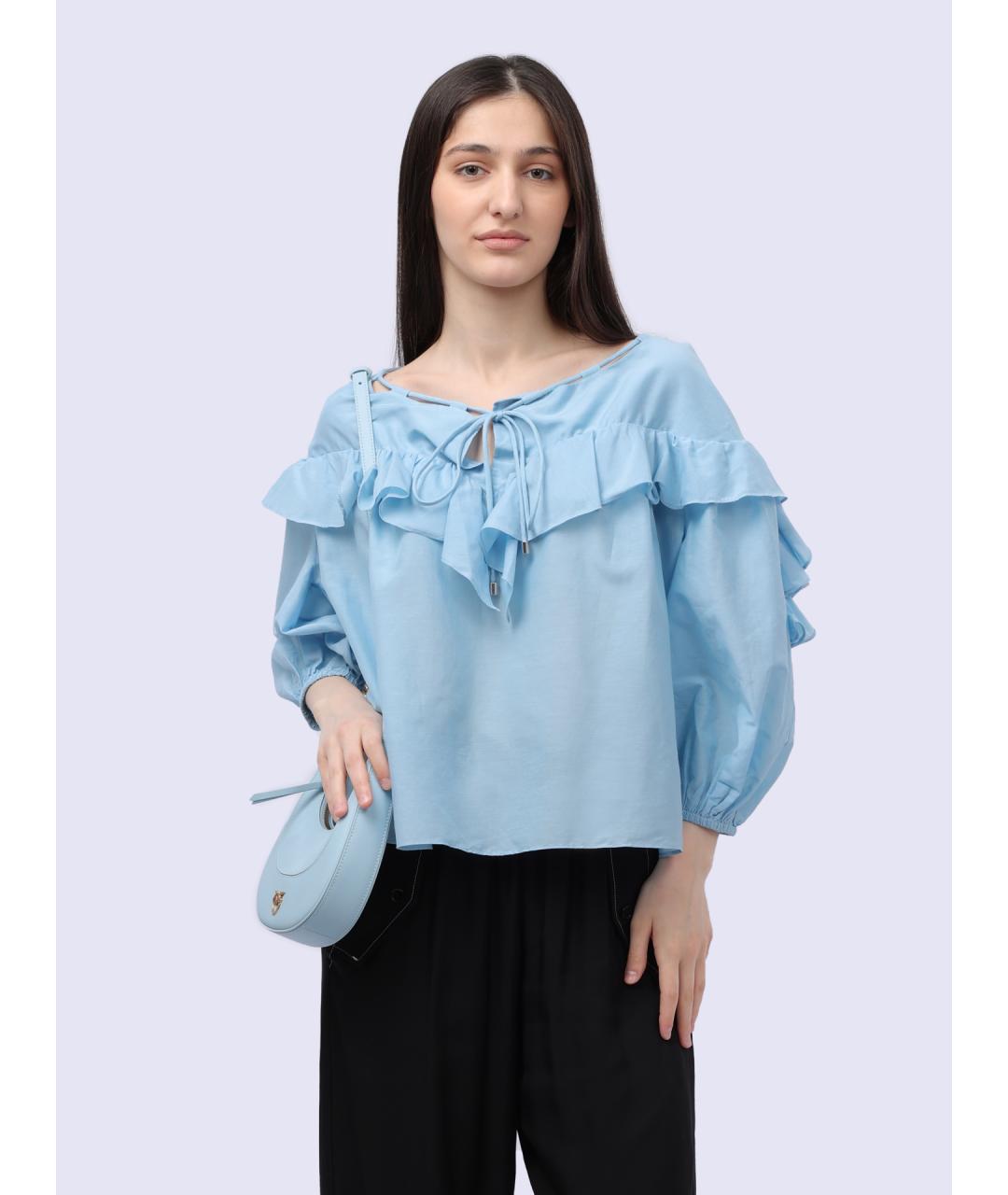PINKO Голубая блузы, фото 3