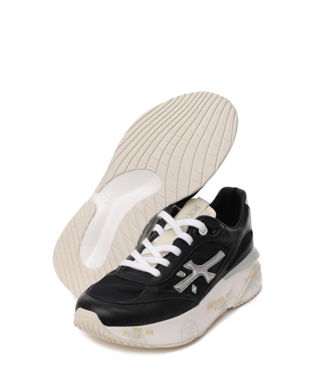 PREMIATA Черные кожаные кроссовки, фото 4