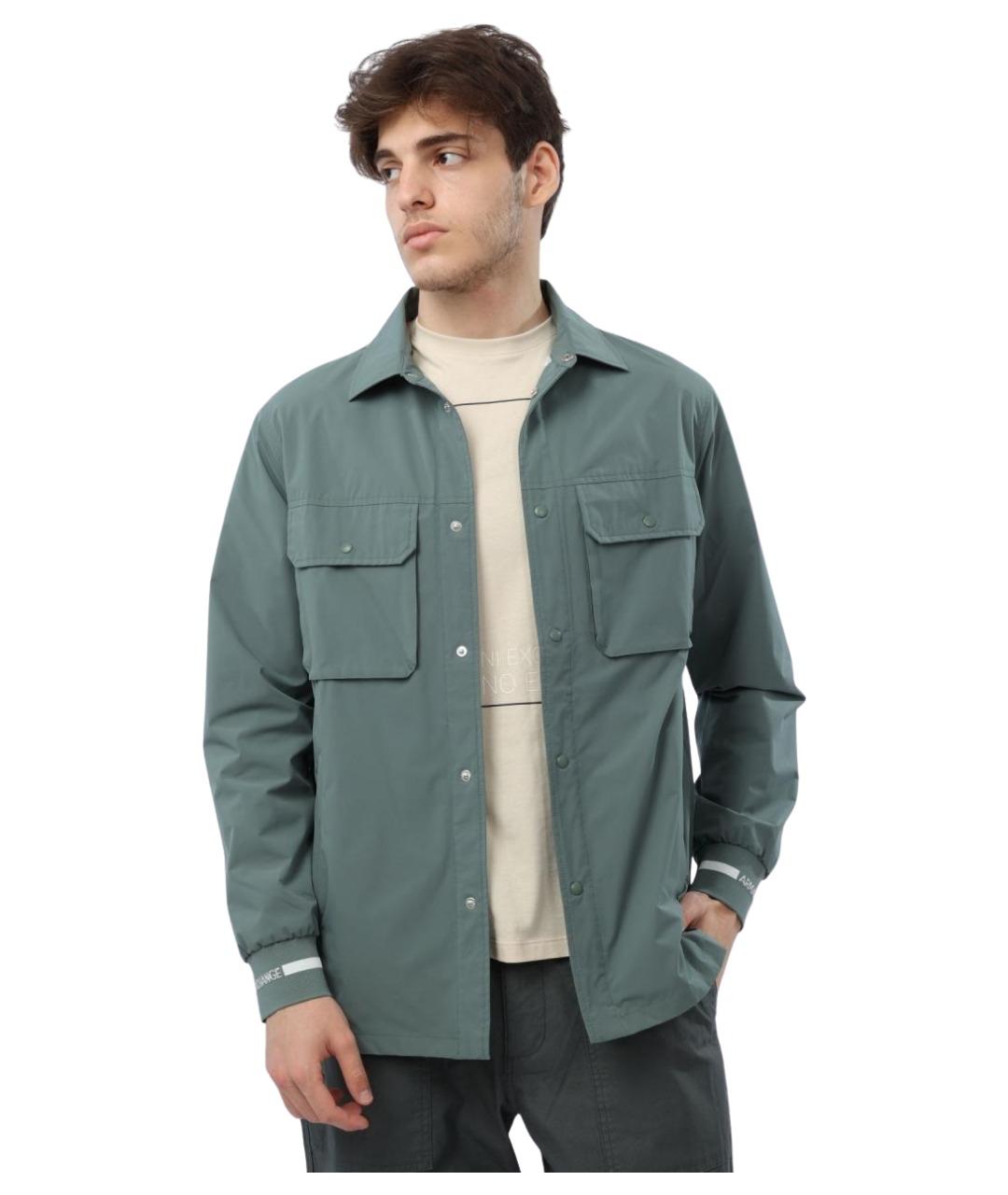ARMANI EXCHANGE Зеленая кэжуал рубашка, фото 1