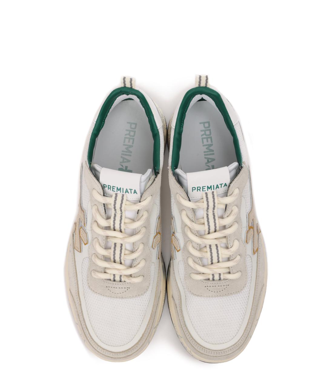 PREMIATA Белые низкие кроссовки / кеды, фото 5