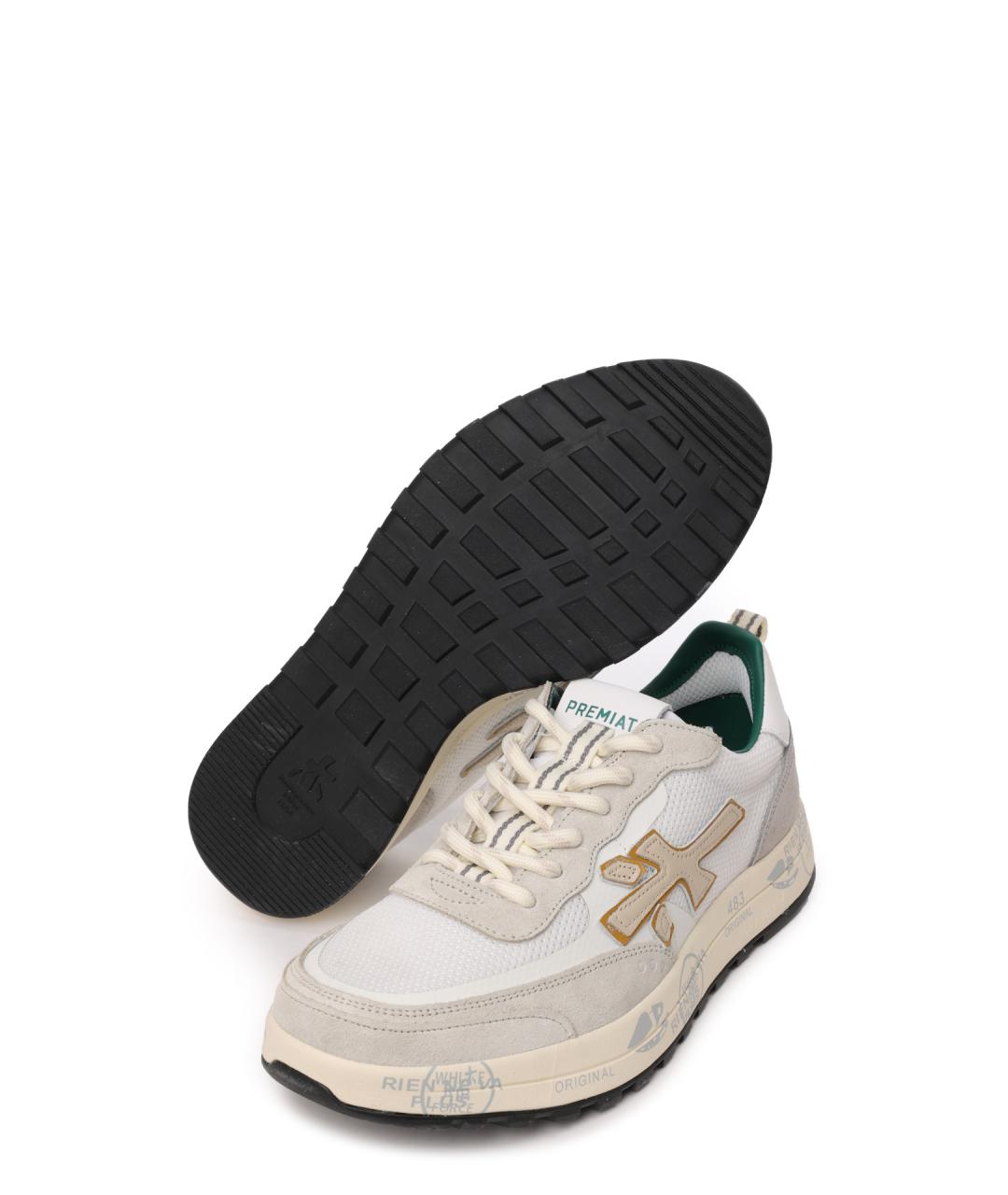 PREMIATA Белые низкие кроссовки / кеды, фото 4