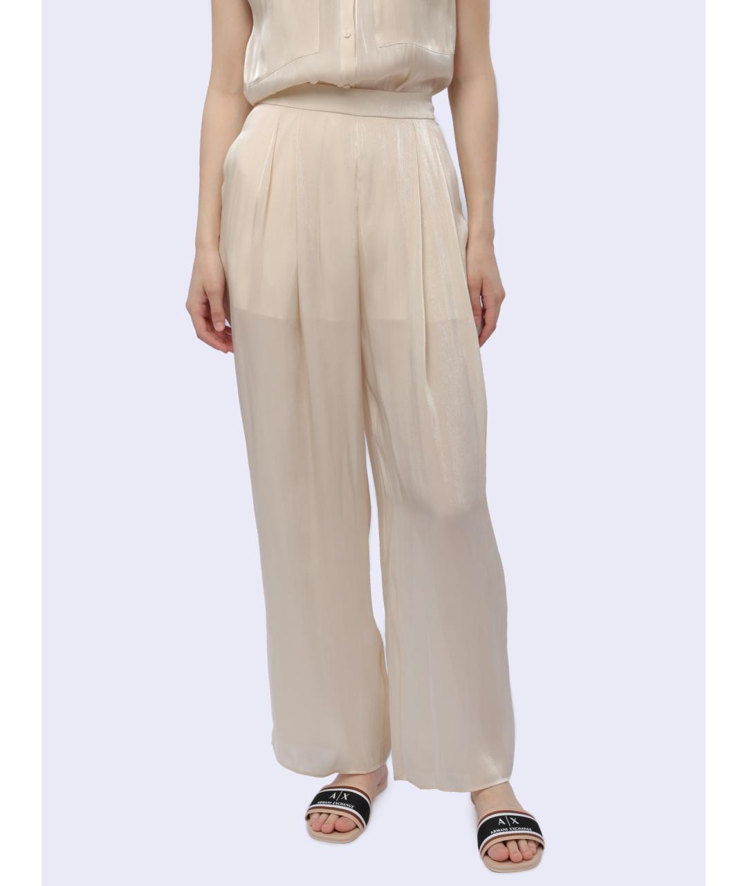 ARMANI EXCHANGE Бежевые прямые брюки, фото 7