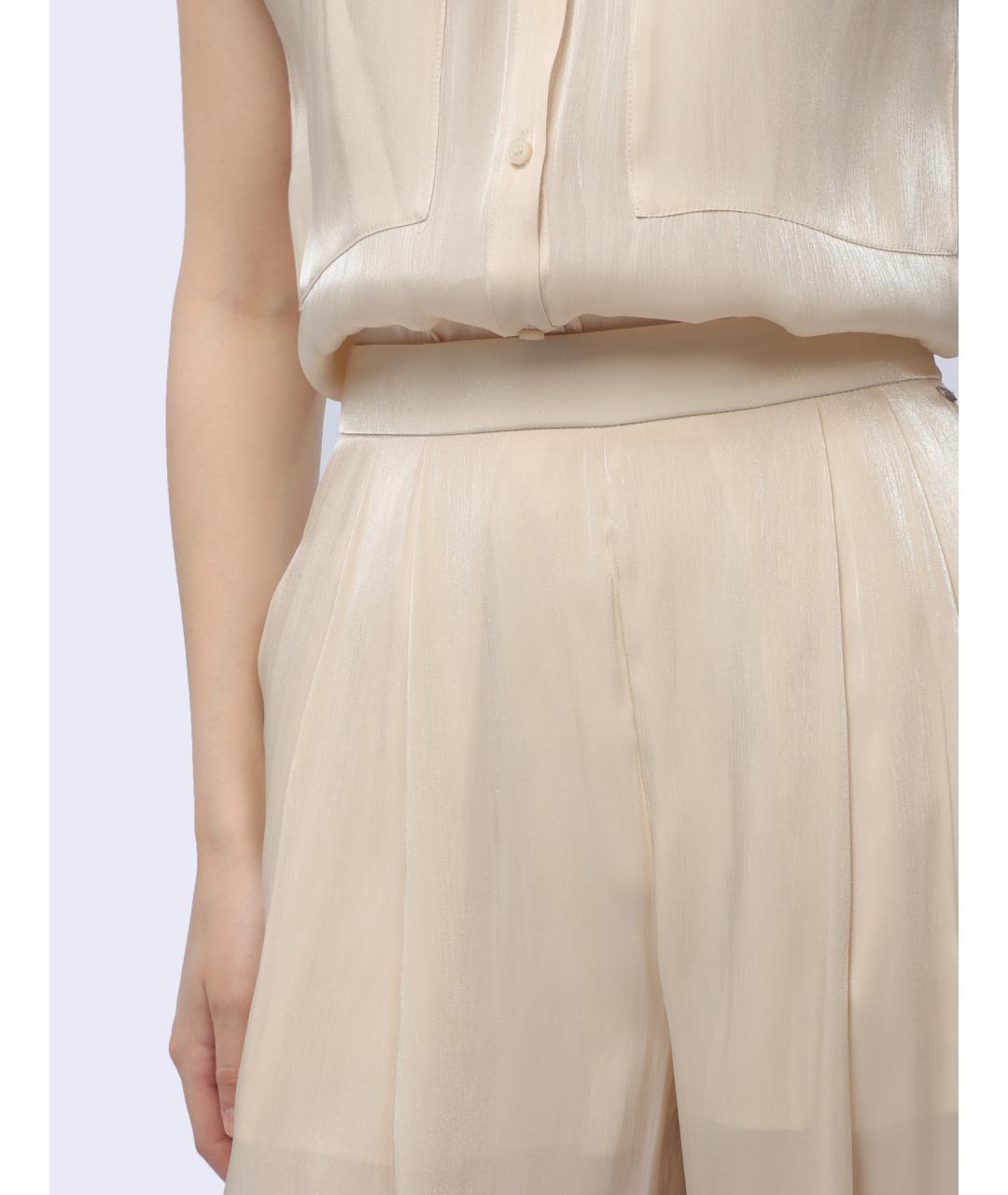 ARMANI EXCHANGE Бежевые прямые брюки, фото 5