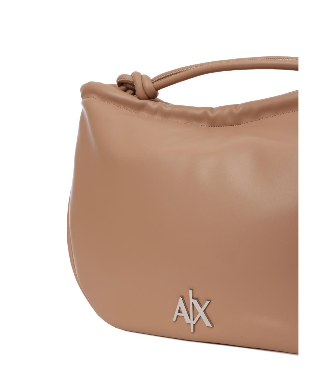 ARMANI EXCHANGE Коричневая сумка с короткими ручками, фото 4