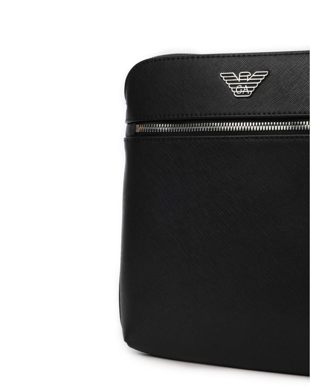 EMPORIO ARMANI Черная сумка на плечо, фото 5