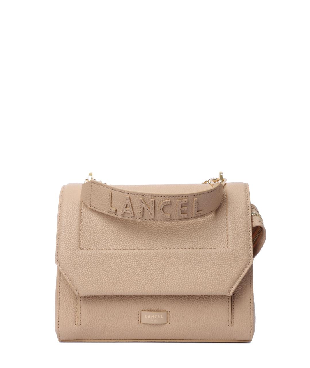 LANCEL Бежевая сумка с короткими ручками, фото 1
