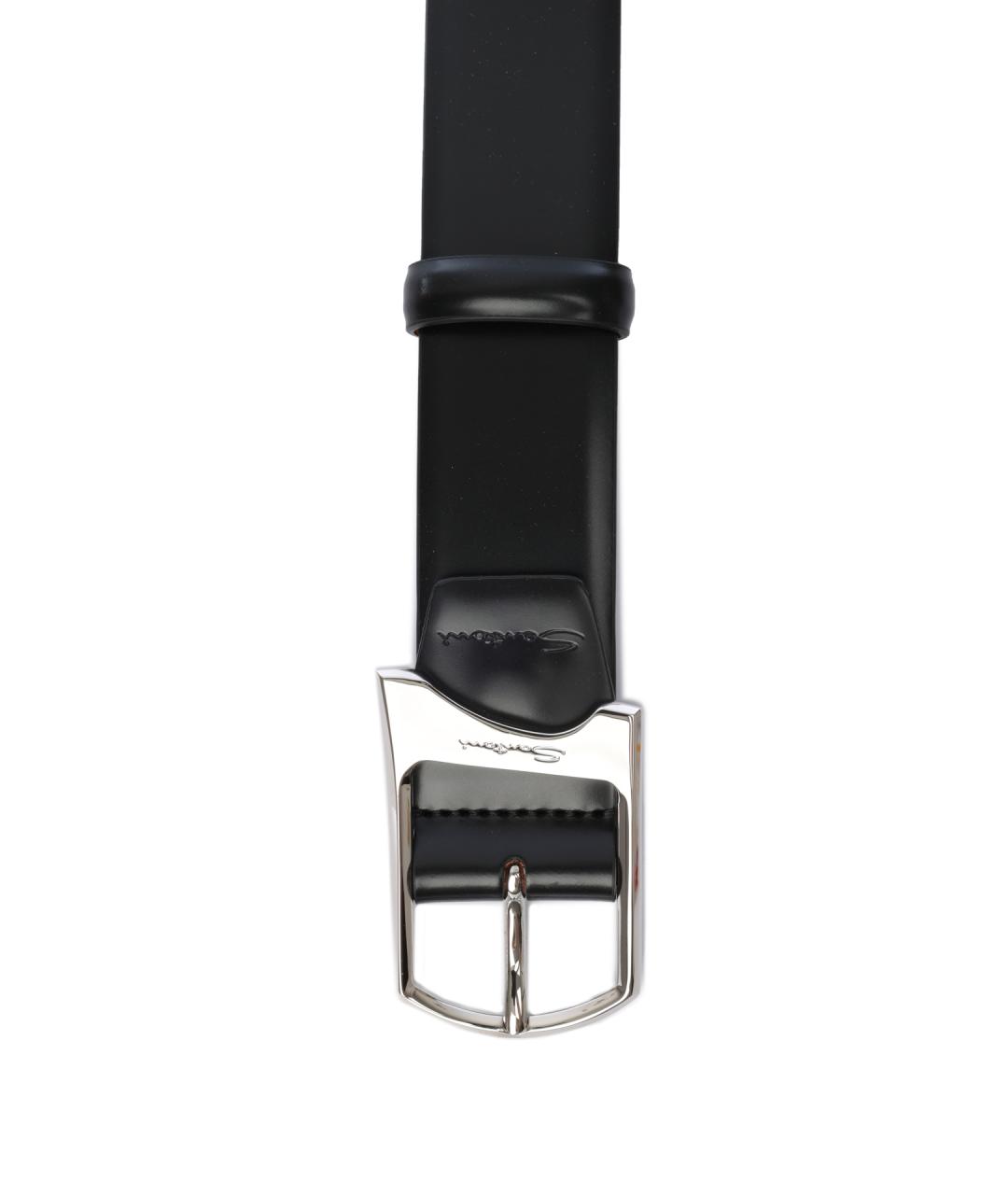 SANTONI Черный ремень, фото 3