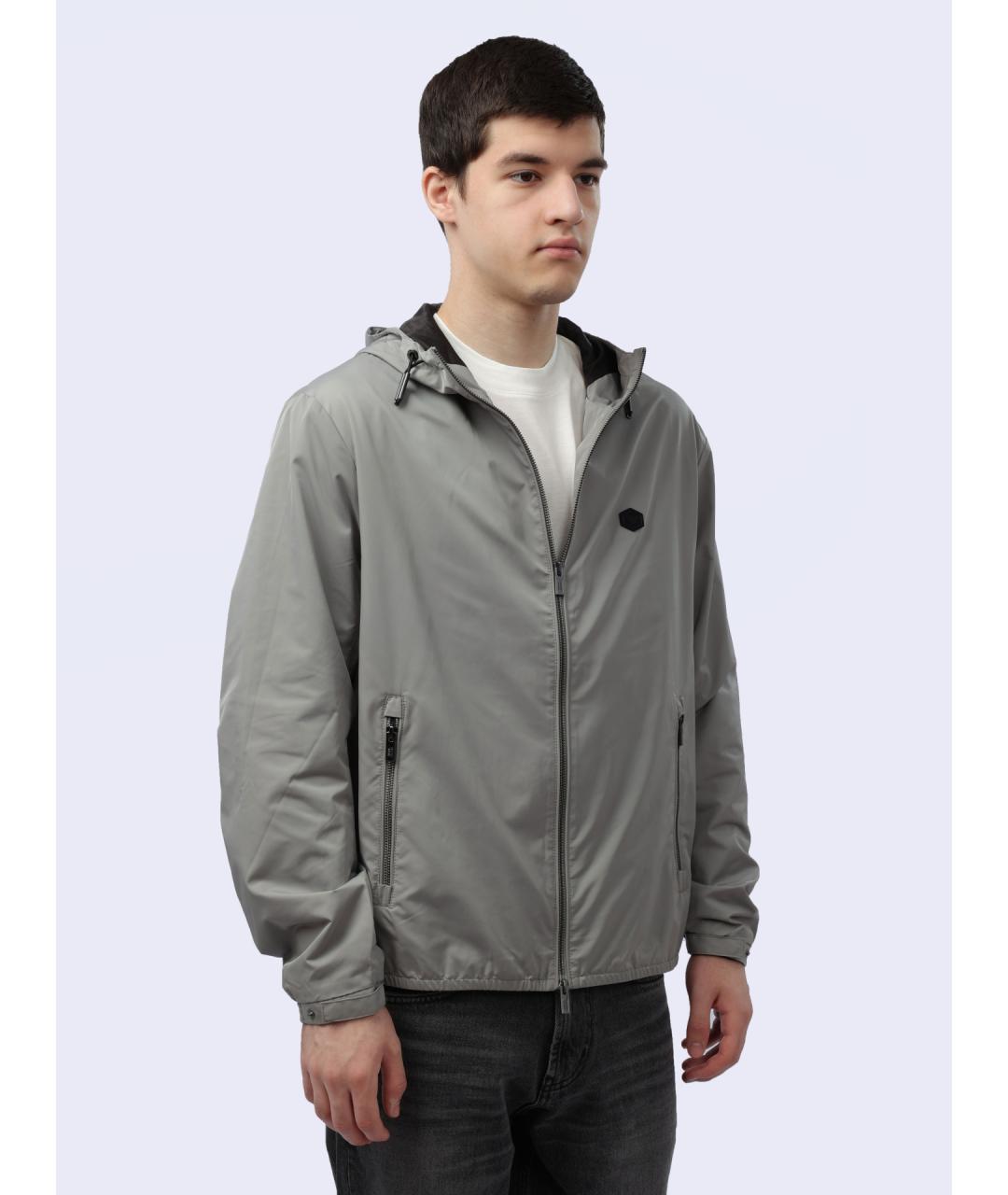 EMPORIO ARMANI Серая куртка, фото 4