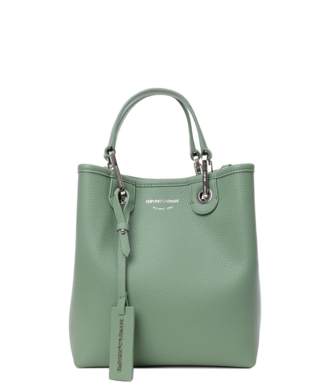 EMPORIO ARMANI Зеленая сумка с короткими ручками, фото 1