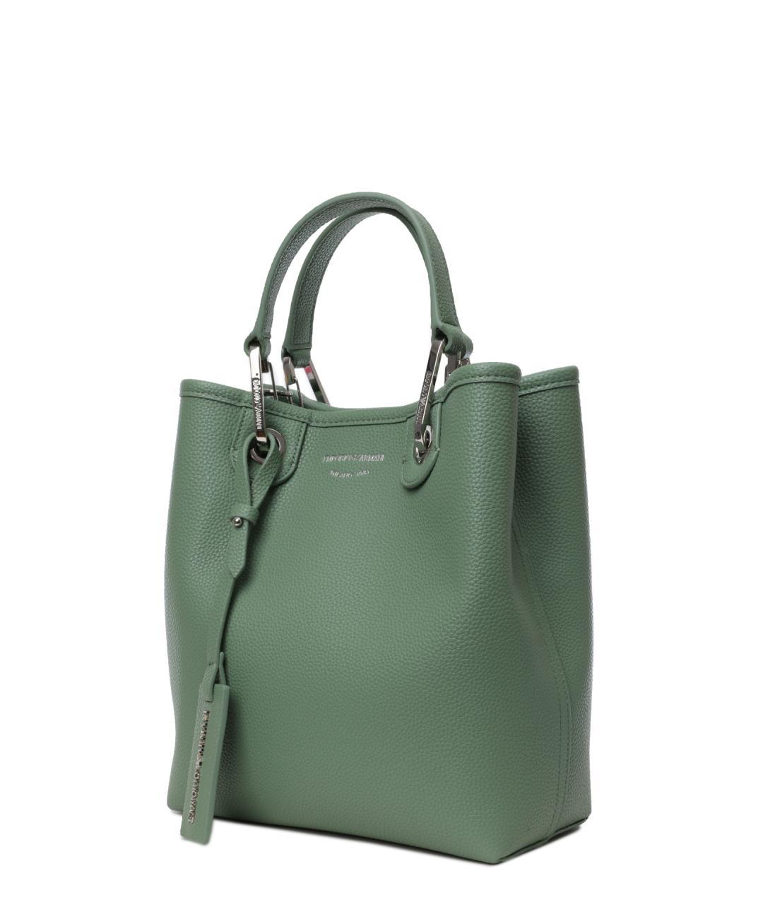 EMPORIO ARMANI Зеленая сумка с короткими ручками, фото 2