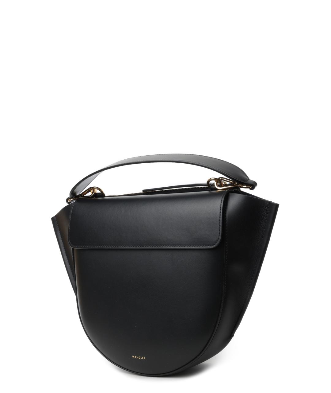 WANDLER Черная кожаная сумка через плечо, фото 3